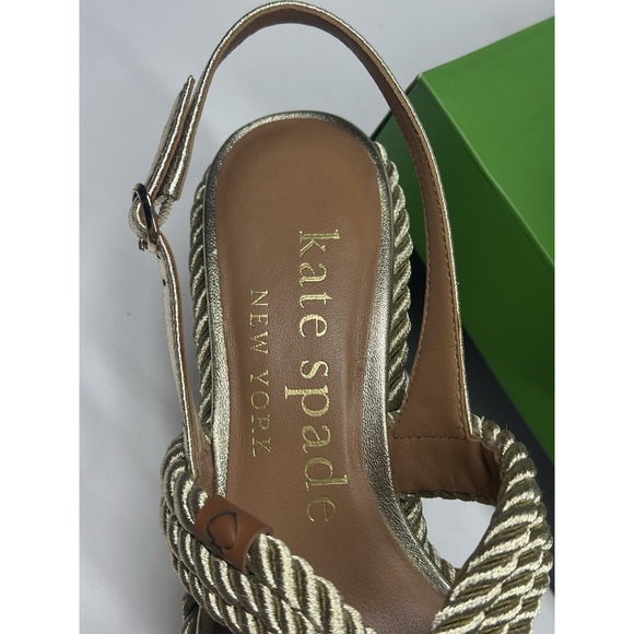 Kate Spade New York Women's Tahiti Slip on Slingback Sandals, Yellow Size 6B - Picture 7 of 14